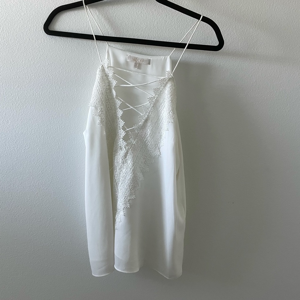 White WAYF Posie Cami